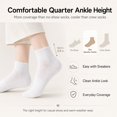 thumbnail image 4 of 6 Pairs Women's Running Ankle Socks Athletic Sport Socks Cushioned, 4 of 10