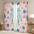 thumbnail image 2 of Feelyou Pink Blue Robot Curtains Pack of 2 (52x84 Each), Boys Girls Window Curtains, 2 of 6