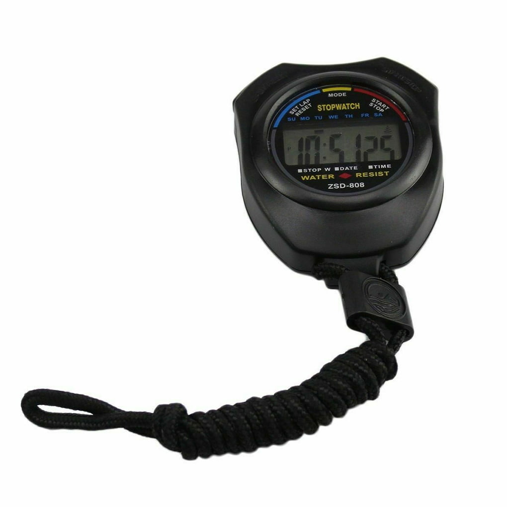 Waterproof Stopwatch Digital Handheld LCD Timer  Sports Counter O2L5 