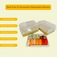 thumbnail image 3 of Kitchsy Disposable Trays 1.0L with Lids - Take-Out Serveware for Sushi, Tapas, BBQ,  Appetizers - Perfect for Parties, Restaurants, Picnics (Pack of 25), 3 of 8