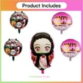 thumbnail image 6 of Demon Slayer Girl Nezuko Balloons Party Supplies Decor Set Decorations Kit Fans Birthday, 6 of 6