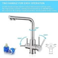 thumbnail image 2 of Good 3-way Kitchen Faucet - 360 Swivel Kitchen Mixer Tap - Drinking Water Outlet - Stainless Steel The Better One, 2 of 4