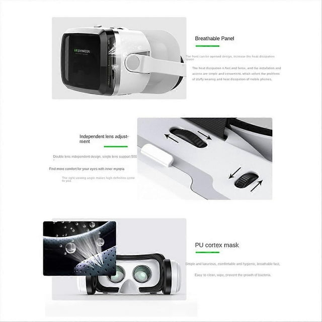 SHINECON VR Earphone Edition Smartphone Cinema 3D Glasses Virtual