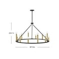 thumbnail image 6 of 83159BK Lark Lazlo - 60W 12 LED Large Chandelier In Modern Style-20.5 Inches Tall and 38 Inches Wide, 6 of 21