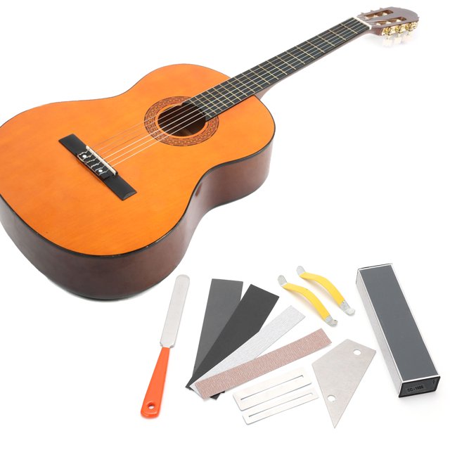 Guitar Luthier Tool Set, Aluminium Alloy Guitar Maintenance Tool for Acoustic Guitar for Electric Guitar