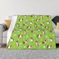 thumbnail image 1 of Fotbe Guinea Pigs Manta de Franela con Estampado, Manta Ultrasuave para Cama, Sofá, Auto, Hipoalergénica y Antibolitas-80"x60", 1 of 6