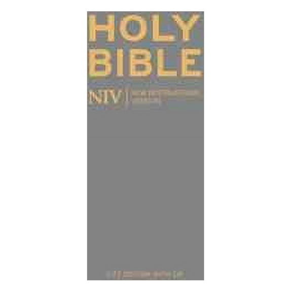 NIV Pocket Charcoal Soft-tone Bible with Zip New International Version (Paperback)