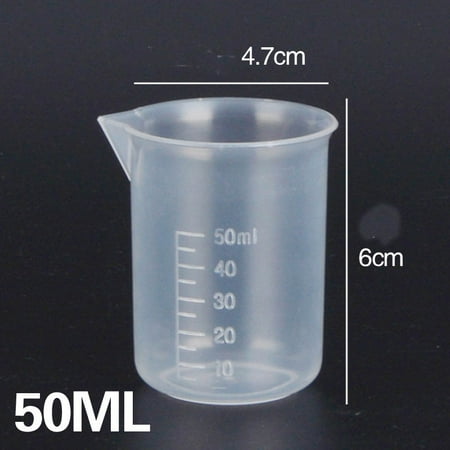 

Homeex Thickened Food Grade Transparent Plastic Measuring Cup 50ml