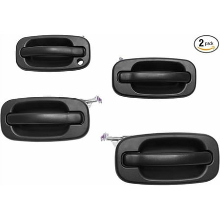 Exterior Door Handles Set, Compatible with 1999-2007 Chevy Silverado Suburban Tahoe Avalanche, GMC Sierra Yukon, Cadillac Escalade, Front Rear Left Driver & Right Passenger