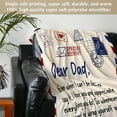 thumbnail image 2 of Gifts for Dad from Daughter Son- Soft Letter Blanket- Dear Dad Birthday Gift, Love You Always Blanket Throw for Bed Sofa Napping, 2 of 7