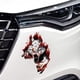 thumbnail image 4 of Juego de 2 pegatinas de cabeza de lobo 3D lobo PVC impermeable lobo coche pegatina, 4 of 5