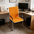 thumbnail image 2 of Chair Cover,Quilted Non-Slip Washable Protective Armchair Cover for Desk Computer Chair, Home Study Seating,Orange, 2 of 6
