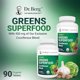 thumbnail image 4 of Dr. Berg's Greens Superfood Tabletas vegetales crucíferas - Suplementos vegetales para adultos con 11 tabletas de fitonutrientes Super Greens - Tabletas vegetales para energía, sistema inmunológico y, 4 of 5
