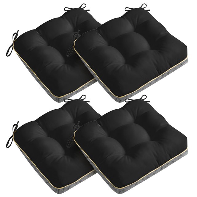 Cojines para silla AMCATON, paquete de 4, 48 x 48 cm, relleno de espuma
