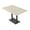 Natural Eucalyptus w/Matte Black Base, variant on Rectangle Bistro Height Meeting Table Double Metal Base 48x72 Bar Table