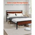 thumbnail image 3 of SSyao Full Size Metal Platform Bed Frame with Headboard&Under-Bed Storage 14 In, 3 of 9