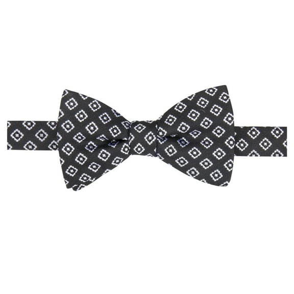 Countess Mara Mens Embroidered Self-tied Bow Tie, Black, One Size