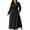 Black, variant on Women's Plus Size Polka Dots Long Sleeve Maxi Dress Elastic Waist A-Line Long Dress for Spring Fall Daily Casual (Navy,XXL)