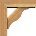 thumbnail image 3 of Ekena Millwork 6"W x 20"D x 20"H Funston Block Rough Sawn Bracket w/ Offset Brace, Western Red Cedar, 3 of 25