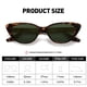 thumbnail image 4 of Anteojos de sol estilo cat eye vintage retro Fozono UV400 FZN7514 para mujer, 4 of 5