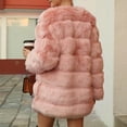 thumbnail image 6 of Olyvenn Winter Coats for Women Plus Size Faux Fur Coat Fleece Open Front Cardigan Warm Fuzzy Jacket Casual Overcoat Pink M, 6 of 9