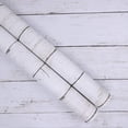 thumbnail image 2 of Papel Tapiz Abyssaly Autoadhesivo Despegar y Pegar Decoración 17x118pulg para Sala de Estar Dormitorio Gabinetes Madera Blanco/Gris Abyssaly A884545, 2 of 2