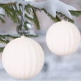 thumbnail image 5 of Twfbrm 2 Pcs Large Christmas Ball Ornaments, Christmas Decoration 8"/200mm Oversized Velvet Decorative Ball Pendants, Shatterproof Giant Plastic Xmas Tree Hanging Baubles for Party Wedding Holiday, 5 of 6