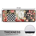 thumbnail image 5 of Kitchen Rugs Sets Of 2,Pioneer Flower Floral Print Pattern Anti Fatigue Kitchen Mat Rugs Non Slip Washable,Decorative Kitchen Floor Mats for Kitchen,Sink,Laundry,17"x47"+17"x47", 5 of 5