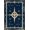 Navy Blue Gold, Pattern 3, variant on ODIKA 8'x10' Washable Area Rug Compass Boat Nautical Vintage Motif Round Circular Retro Fish for Dining Room, Large Office, Lounge, Non-Slip Chair-Friendly Mat
