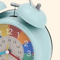 thumbnail image 3 of Unique Bargains Non-Ticking Alarm Clock for Home Decor Blue 4.3"L x 2.2"W x 6.3"H, 3 of 6