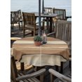 thumbnail image 2 of Outdoor Tablecloths with Umbrella Hole & Zipper, Brown Khaki Wooden Round Tablecloth 54 Inch, Vintage Farmhouse Retro Art Waterproof Table Cloth, Patio/Pool/Picnic Table Covers, 2 of 8