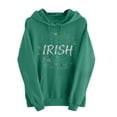 thumbnail image 3 of TaTaai Ladies Long Sleeve St Patricks Hoodie Casual Pullover Holiday Print Loose Fit Fleece Lined Sweatshirt (Runs Small Size Up) Gift, 3 of 5
