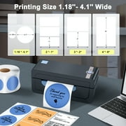 JADENS Thermal Printer, 4x6 Bluetooth Label Printer for Shipping Packages, Compatible with Windows Smartphone