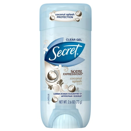 Secret Scent Expressions Coconut Splash Clear Gel Women's Antiperspirant & Deodorant 2.6