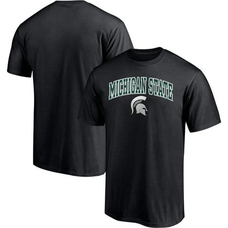 Men's Fanatics Branded Black Michigan State Spartans Logo Campus T-Shirt