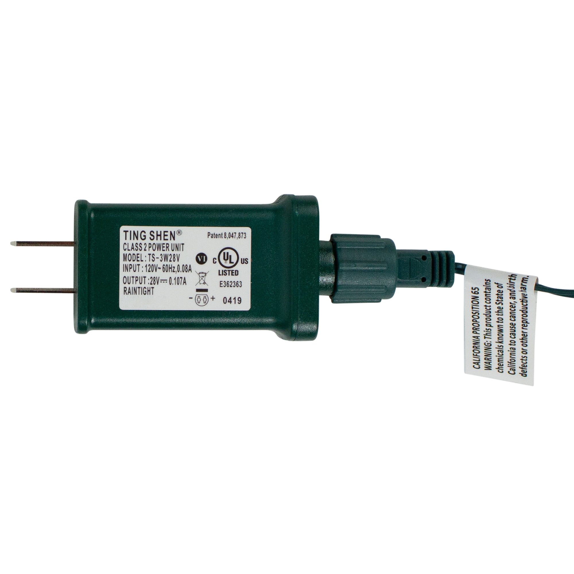Hofert Multi-Function LED M5 Mini Christmas Lights - Pure White - 20.5 ft Green Wire - 200ct