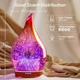 Porseme 280ML Essential Oil Diffuser, Aroma Ultrasonic Humidifier with Remote Control, BPA Free