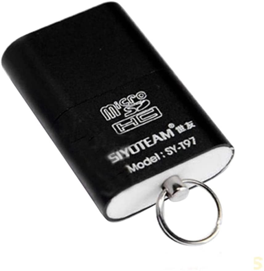 Mini USB Micro SD MMC SDHC TF T-Flash Memory Card Reader Adapter Keychain Gift 
