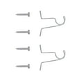 thumbnail image 2 of Mainstays Cafe Window Curtain Rod Brackets - Nickel Finish, 2 of 3