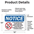 thumbnail image 2 of (2 Pack) No Cell Phones Allowed In Work Sign, 2 of 7
