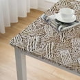 thumbnail image 4 of BANET Square Fitted Tablecloth with Backing Elastic Edge Design Table Cover Oil-Proof Table Cloth Stain-Resistant Wipeable for Square Table white, 4 of 7