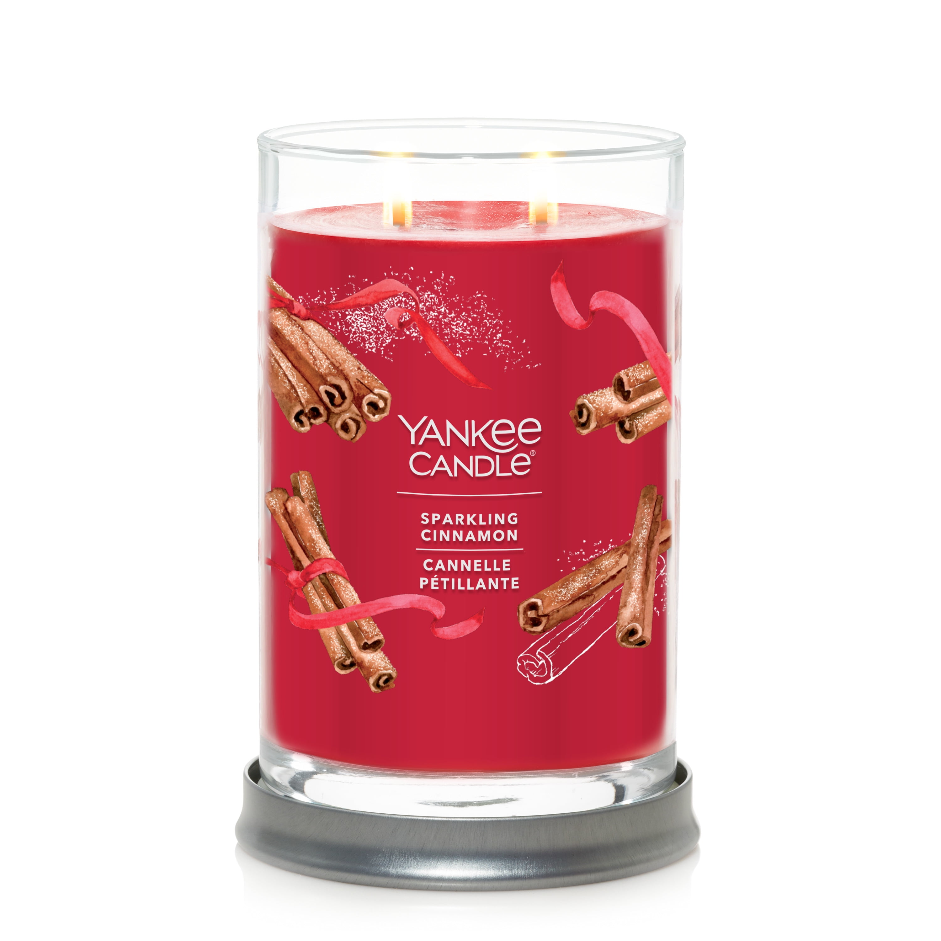 Yankee Candle Scented Candle, Cinnamon, 20 oz Signature Large Tumbler, Up to 80 Hours of Burn Time, 2 Wicks
