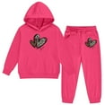 thumbnail image 4 of Tiijoy Valentine's Day Tracksuit for Girls Hoodie Sweatpants Sweatsuit, Sizes 6-7, 4 of 5