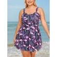 thumbnail image 2 of Summer Mae Plus Size Two Piece Swimsuits for Women Tankini Bathing Suits Flowy Swim Dress with Shorts, 2 of 7