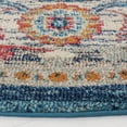 thumbnail image 3 of SAFAVIEH Phoenix Christopher Floral Area Rug, Ivory/Blue, 5' x 5' Round, 3 of 8