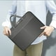thumbnail image 5 of Bolso fino para portátil, maletín para reuniones de negocios, bolso de almacenamiento para tableta multicapa a la moda para estudiantes, almacenamiento de tela, 5 of 6