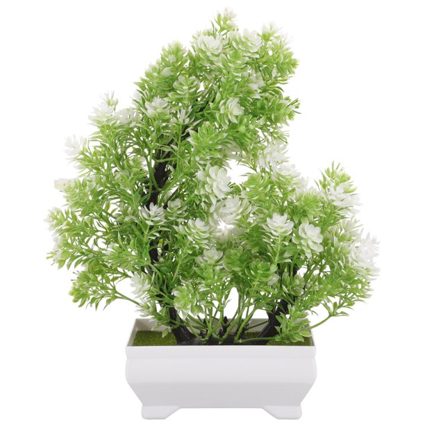 Planta artificial en maceta, planta falsa en maceta, adorno de simulación, decoración de bonsái, planta artificial en maceta