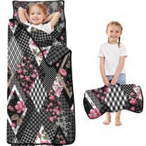 Pioneer Flower Floral Print Pattern Toddler Nap Mats for Kids Preschool,Sleeping Mat Bag or Kids,Toddler Sleeping Bag,Toddler Nap Mat or Daycare