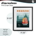 thumbnail image 3 of Retro Negroni & Architecture Black Framed Print Under Glass, design by Brett Blumenthal, 3 of 10