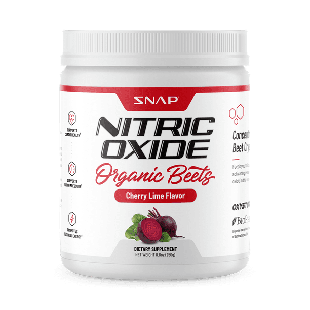 Snap Supplements Nitric Oxide Beet Root Powder Cherry Lime Support